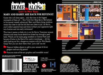 Home Alone 2 - Lost in New York (USA) box cover back